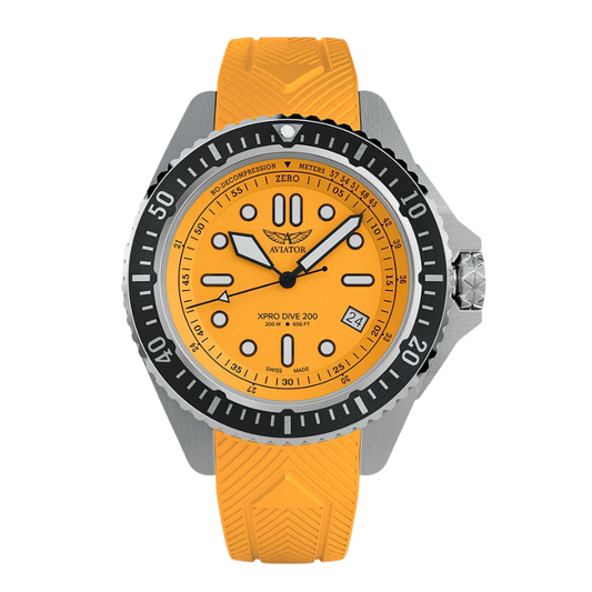 AVIATOR(アビエイター) XPRO DIVE 200 クォーツ ダイバーズ 腕時計 V.1.42.0.375.0