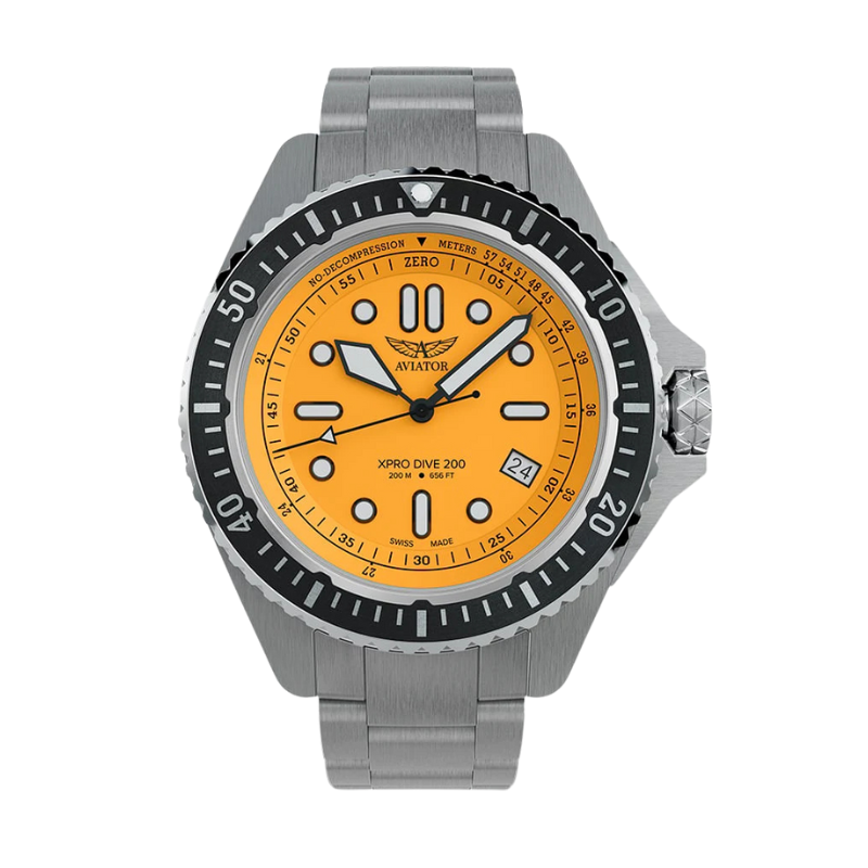 AVIATOR(アビエイター) XPRO DIVE 200 クォーツ ダイバーズ 腕時計 V.1.42.0.375.5