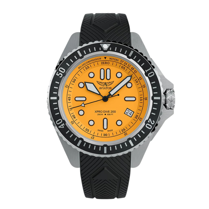 AVIATOR(アビエイター) XPRO DIVE 200 クォーツ ダイバーズ 腕時計 V.1.42.0.375.6