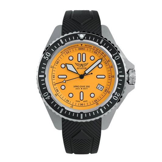 AVIATOR(アビエイター) XPRO DIVE 200 クォーツ ダイバーズ 腕時計 V.1.42.0.375.6