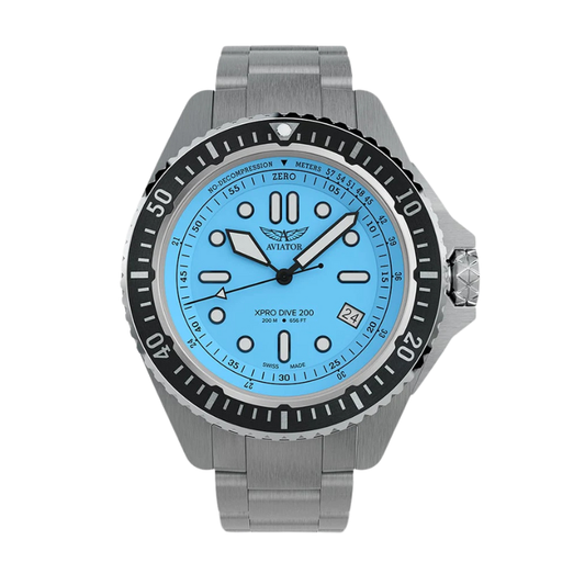 AVIATOR(アビエイター) XPRO DIVE 200 クォーツ ダイバーズ 腕時計 V.1.42.0.376.5