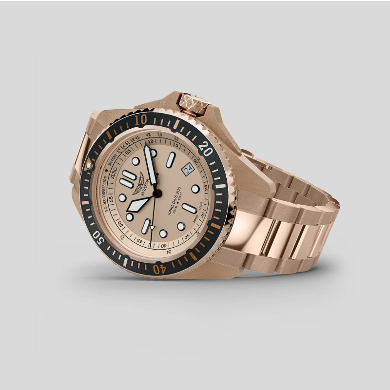 AVIATOR(アビエイター) XPRO DIVE 200 クォーツ ダイバーズ 腕時計 V.1.42.2.374.5