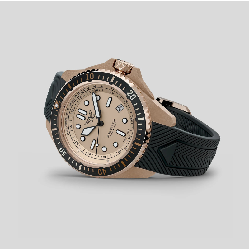 AVIATOR(アビエイター) XPRO DIVE 200 クォーツ ダイバーズ 腕時計 V.1.42.2.374.6