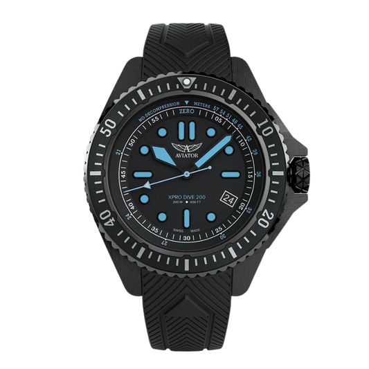 AVIATOR(アビエイター) XPRO DIVE 200 クォーツ ダイバーズ 腕時計 V.1.42.5.377.6