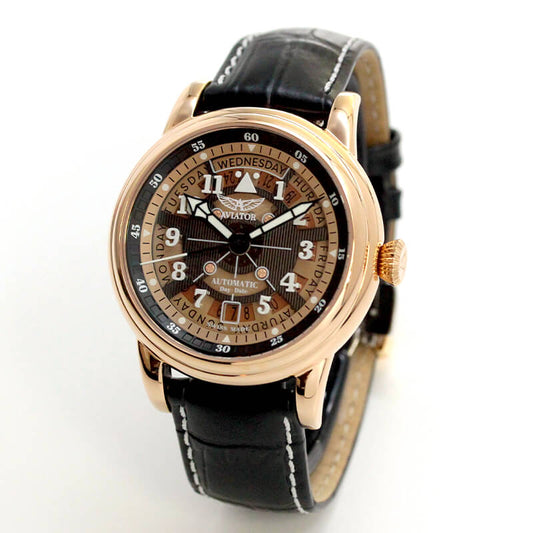 AVIATOR(アビエイター) DOUGLAS DAY DATE MECA 41(ダグラス デイ デイト メカ 41) 自動巻き 腕時計 V.3.36.2.289.4