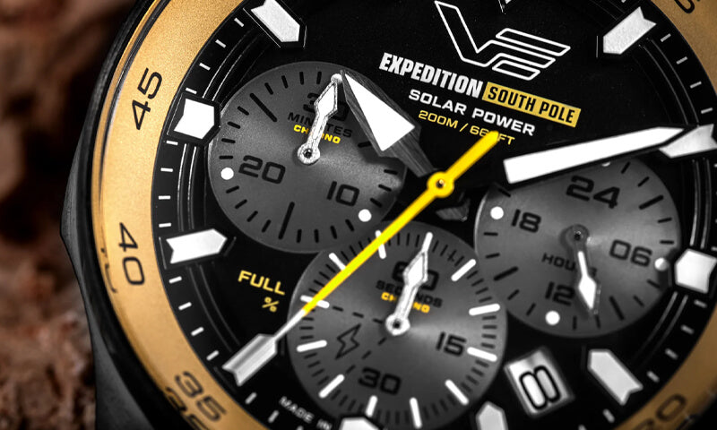 VOSTOK EUROPE（ボストーク ヨーロッパ）/Expedition South Pole/ ソーラーパワー クオーツクロノグラフ / VR42-592C763/腕時計