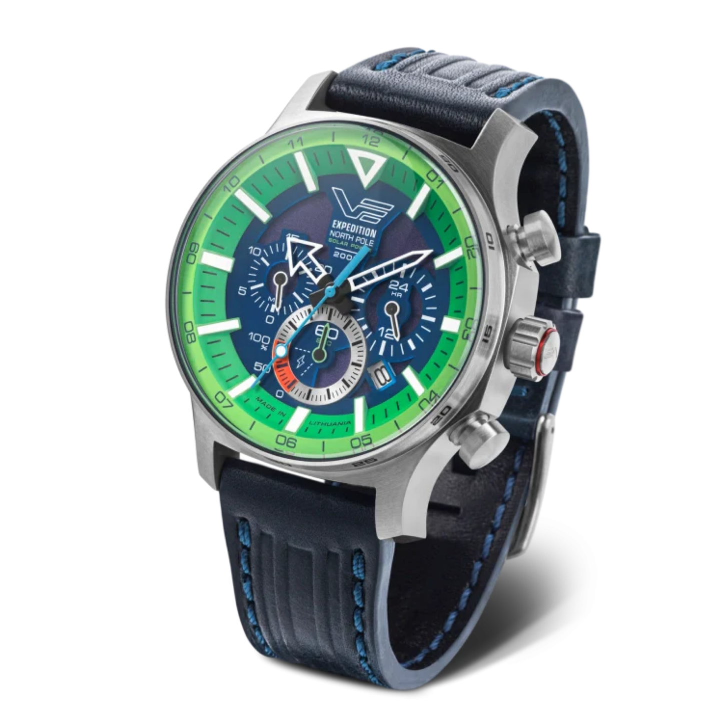 VOSTOK EUROPE（ボストーク ヨーロッパ）/ Expedition North Pole / ソーラーパワー クオーツクロノグラフ / ライムグリーン / VR42-595A733 / 腕時計