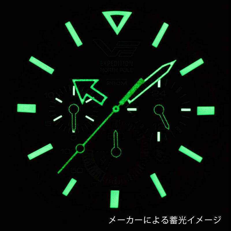 VOSTOK EUROPE（ボストーク ヨーロッパ）/Expedition North Pole/ ソーラーパワー クオーツクロノグラフ / VR42-595D734/腕時計