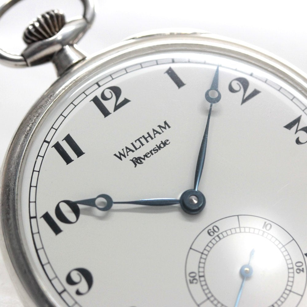 Antique Waltham Riverside Silver 900 Pocket Watch (waltham-106