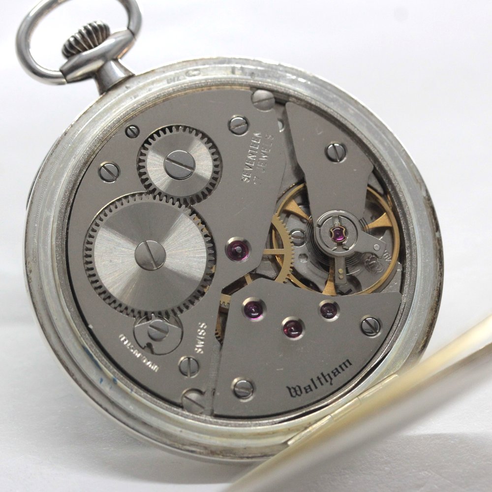 Antique Waltham Riverside Silver 900 Pocket Watch (waltham-106