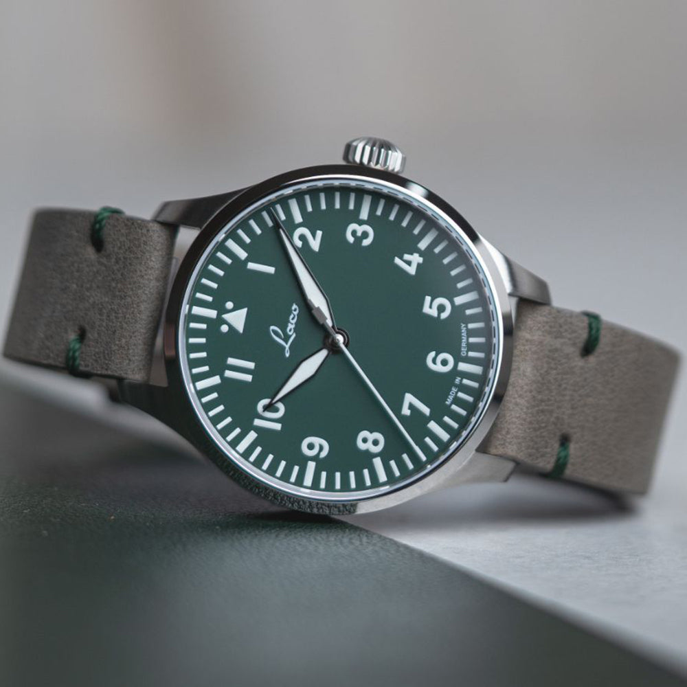 Laco (ラコ) パイロット アウクスブルク39 グリュン 自動巻き 腕時計 862189 世界限定250本