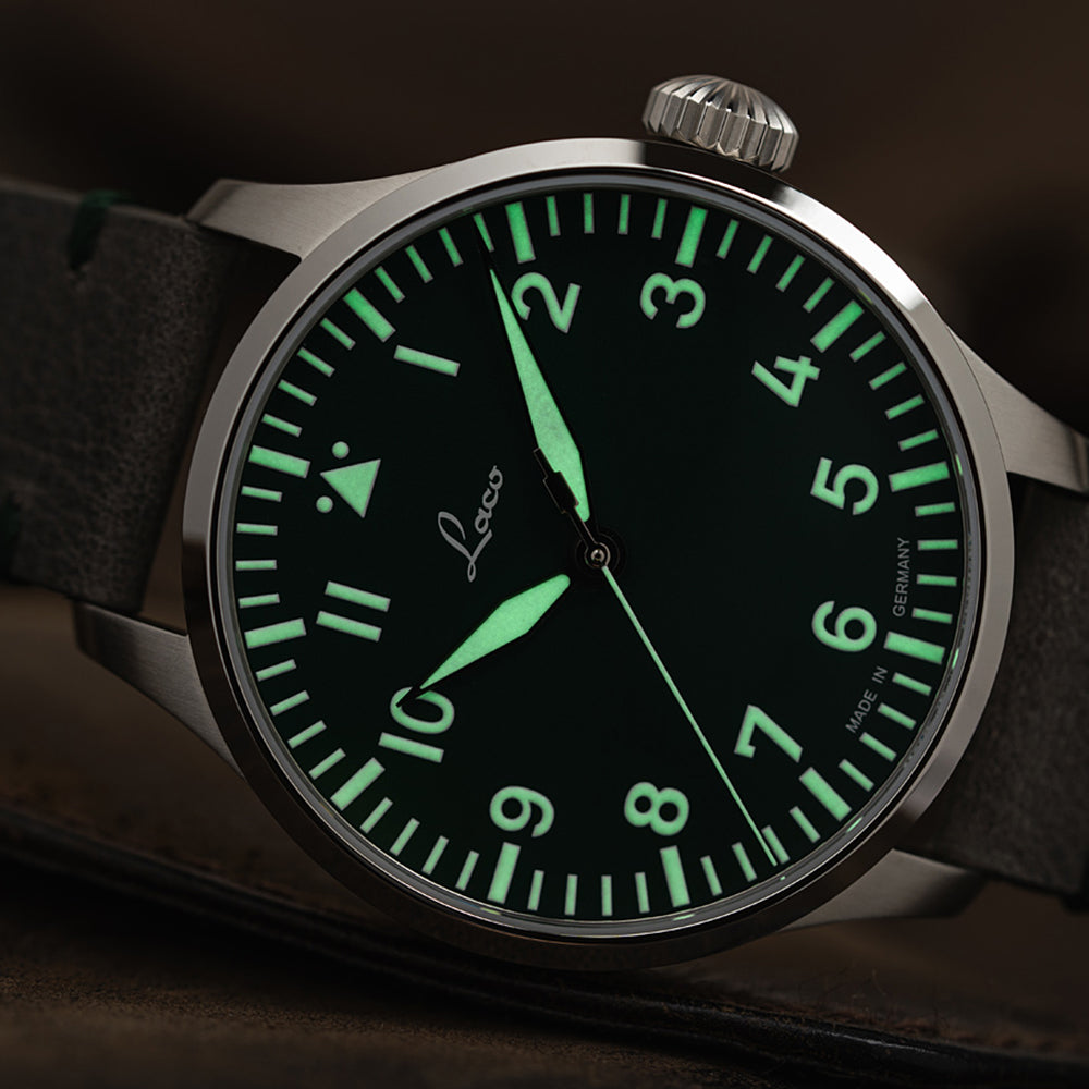 Laco (ラコ) パイロット アウクスブルク39 グリュン 自動巻き 腕時計 862189 世界限定250本