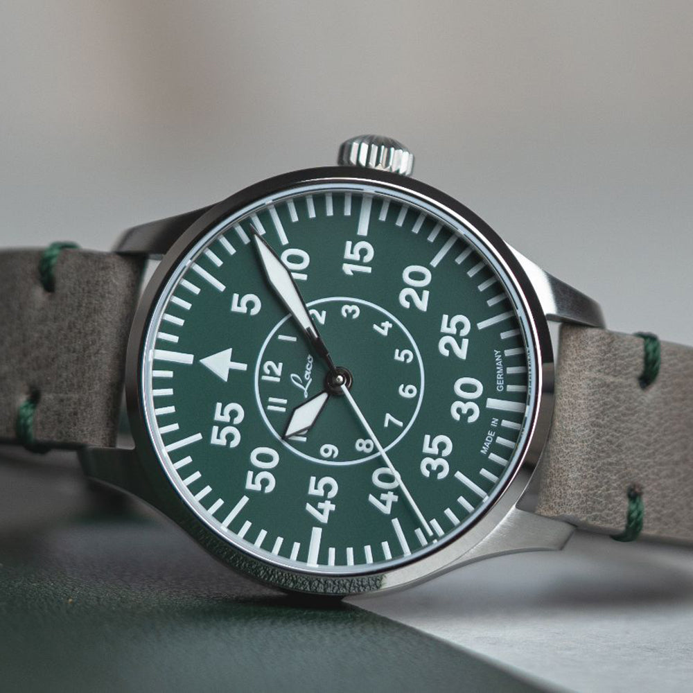 Laco (ラコ) パイロット アーヘン39 グリュン 自動巻き 腕時計 862190 世界限定250本