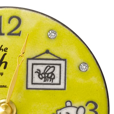 Antonio　Zaccarellaアントニオ・ザッカレラ 掛け・置き兼用時計 くまのプーさん　ディズニーPottery Clock　 ZC942MC33