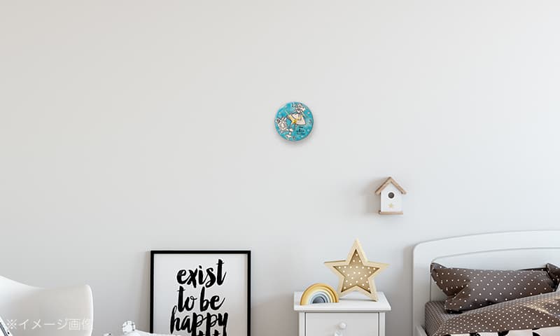 Antonio　Zaccarellaアントニオ・ザッカレラ 掛け・置き兼用時計 不思議の国のアリス　ディズニーPottery Clock　 ZC943MC04