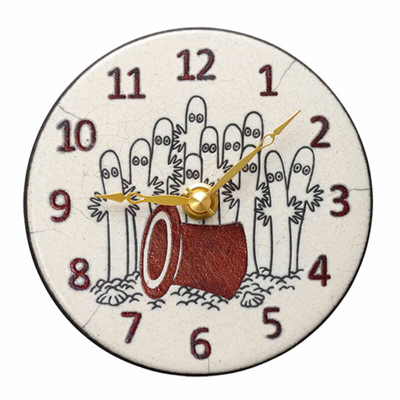 Antonio　Zaccarellaアントニオ・ザッカレラ 掛け・置き兼用時計 CHARACTER  ムーミン　ニョロニョロ　Pottery Clock　 ZC971MT03