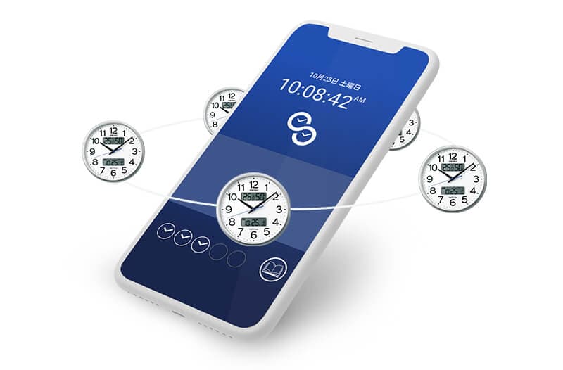 SEIKO セイコー ネクスタイム(液晶表示付) 電波掛け時計 ZS250S 35cm