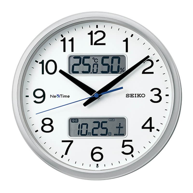 SEIKO Nextime (LCD Display) Radio-Controlled Wall Clock ZS251S