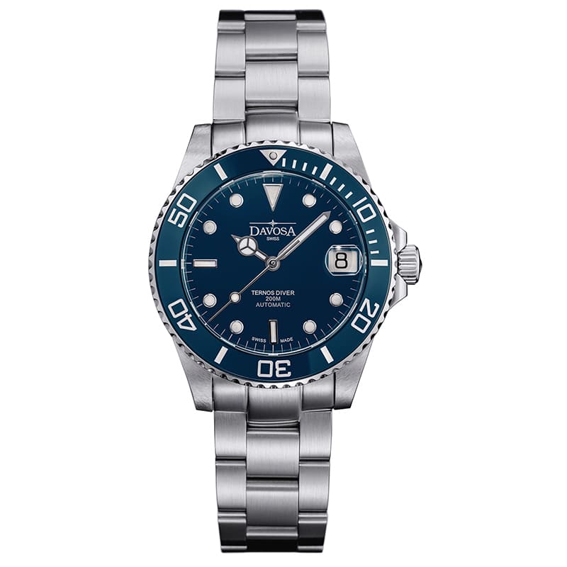 DAVOSA（ダボサ）TERNOS MEDIUM（テルノス ミディアム）/自動巻き/36.5mm径/ 166.195.40 ブルー 腕時計