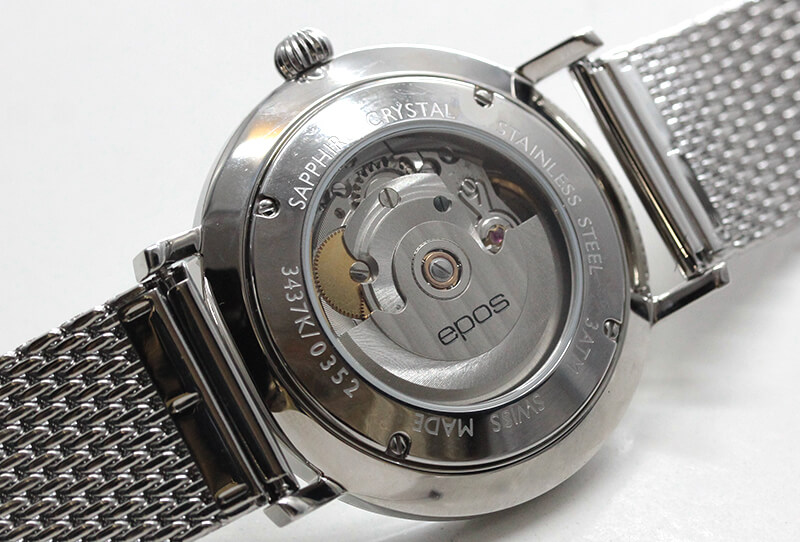 エポス（epos） ORIGINALE 自動巻きウォッチ 33437slm 腕時計 シースルーバック