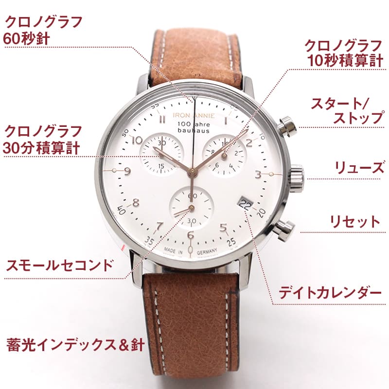 アイアンアニー（IRON ANNIE）バウハウス（Bauhaus）5096-4QZ 腕時計 