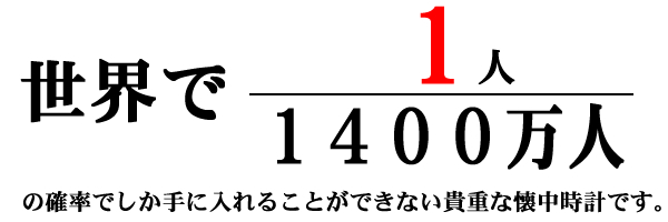 貴重な懐中時計