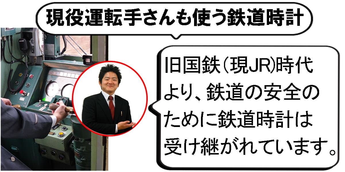 現在も使われている鉄道時計