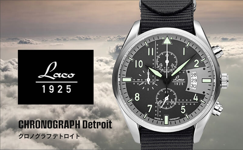 Laco（ラコ） CHRONOGRAPH Detroit クロノグラフ デトロイト 861917b