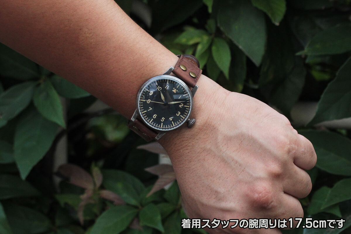 メミンゲン アーブスタック　laco(ラコ)　手巻き式腕時計　アンティーク風　861935　試着イメージ