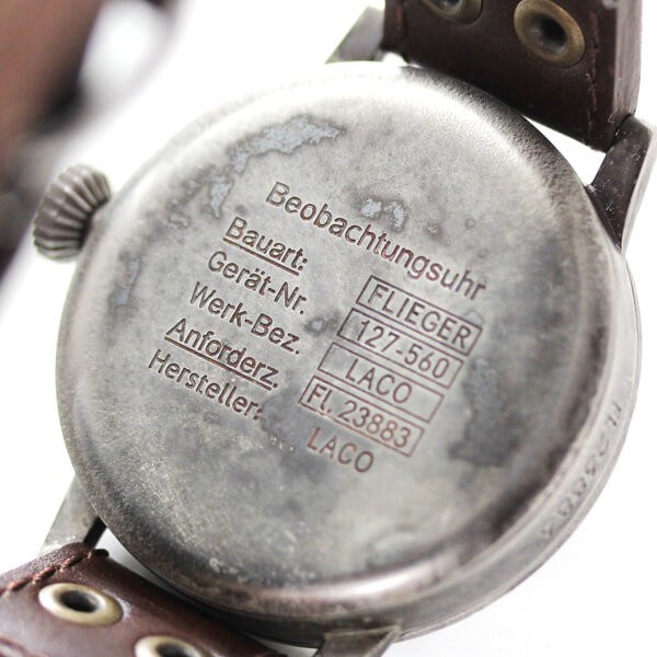 メミンゲン アーブスタック　laco(ラコ)　手巻き式腕時計　アンティーク風　861935　ドイツブランド　ダメージ加工されたケース