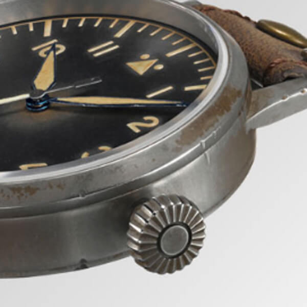 メミンゲン アーブスタック　laco(ラコ)　手巻き式腕時計　アンティーク風　861935　ドイツブランド　ダメージ加工されたケース