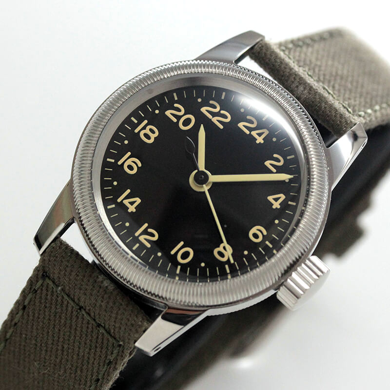 M.R.M.W. (Montre Roroi Militaly Watch/モントルロロイ ミリタリーウォッチ) TYPE A-17a ナイトアンドデイ 24時間計 腕時計