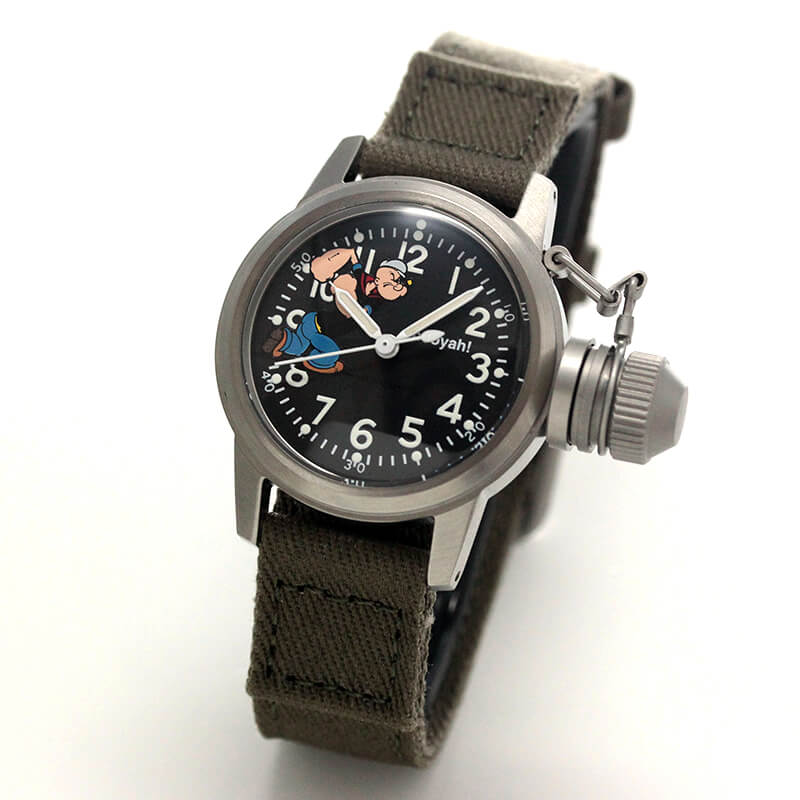 M.R.M.W. (Montre Roroi Militaly Watch/モントルロロイ ミリタリーウォッチ) BUSHIPS WATCH/ブシップウオッチ ポパイTM バージョン 腕時計