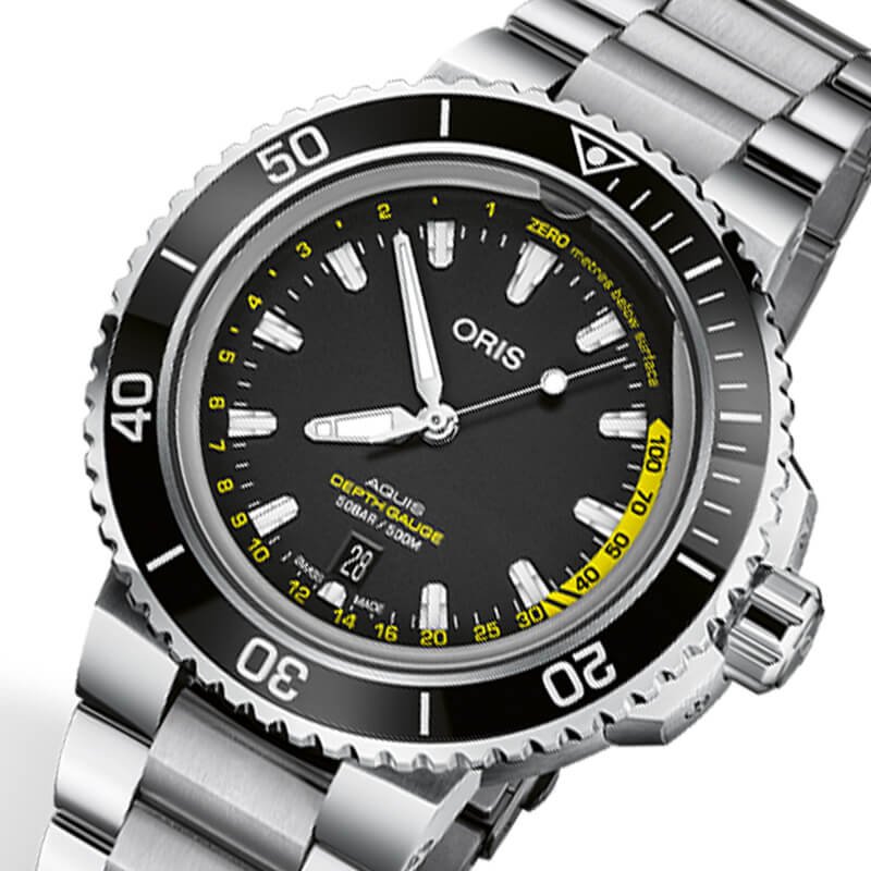 ORIS ꥹ AQUIS  ǥץ  ܳʥСå ư ֥ɤӻ 500Mɿ塡73377554154-setmb