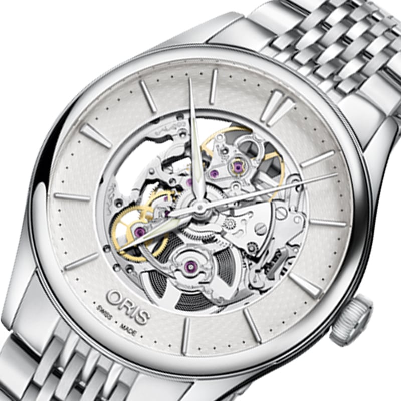 oris Artelier Skeleton 734.7721.4051M