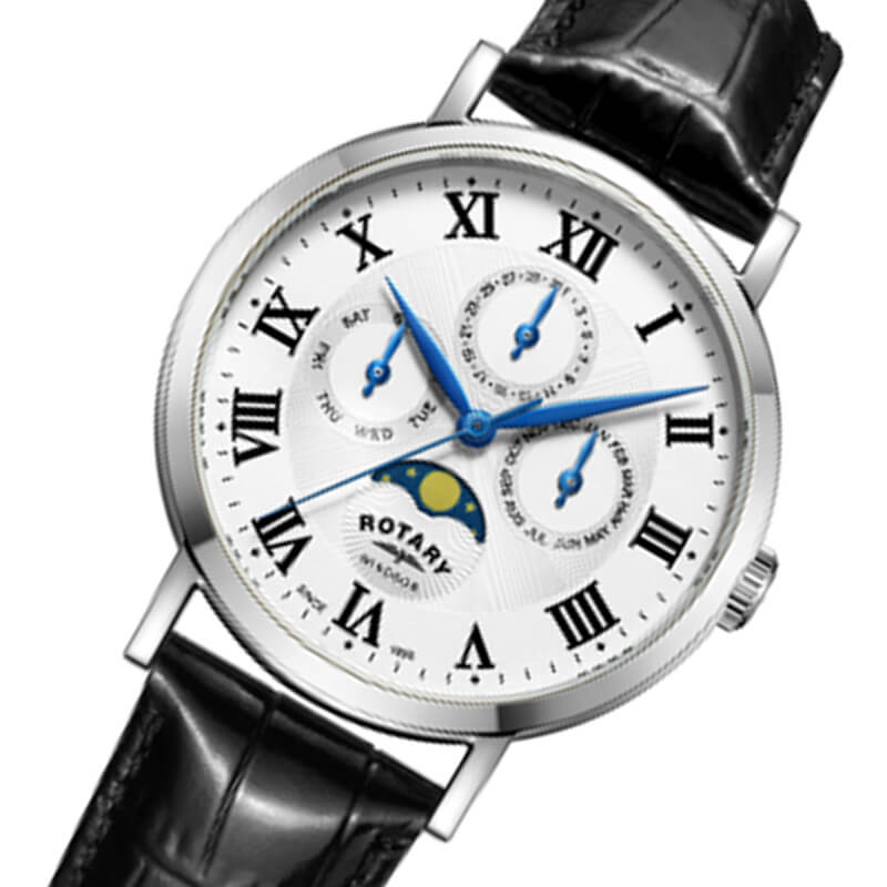 ロータリー rotary 腕時計 メンズ クォーツ Watch ウォッチ windsor ウィンザーコレクション ムーンフェイズ トリプルカレンダー