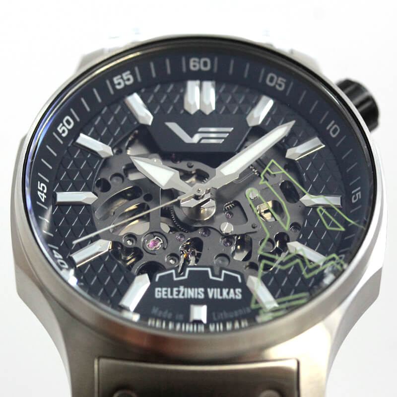 VOSTOK EUROPE（ボストークヨーロッパ） アイアンウルフ(Iron Wolf) 自動巻き スケルトン 腕時計 NH72-592A706