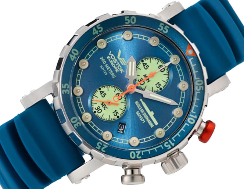 VOSTOK EUROPEܥȡ 衼åѡ Nuclear Submarine Chronograph Line˥塼ꥢ֥ޥ꡼ vk61-571a610 ӻסư