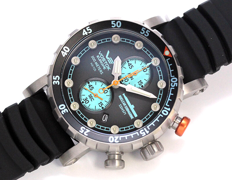 VOSTOK EUROPEܥȡ 衼åѡ Nuclear Submarine Chronograph Line˥塼ꥢ֥ޥ꡼ vk61-571h614 ӻסư