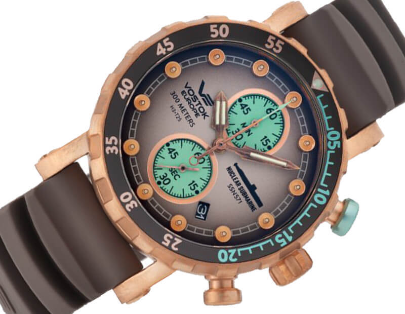 VOSTOK EUROPEܥȡ 衼åѡ Nuclear Submarine Chronograph Line˥塼ꥢ֥ޥ꡼ vk61-571o613 ӻסư