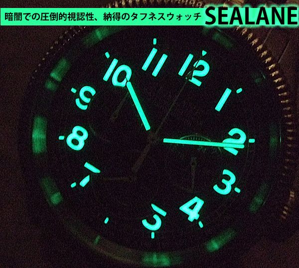 SEALANE(シーレーン) 自動巻き式 腕時計 SE30-LBK