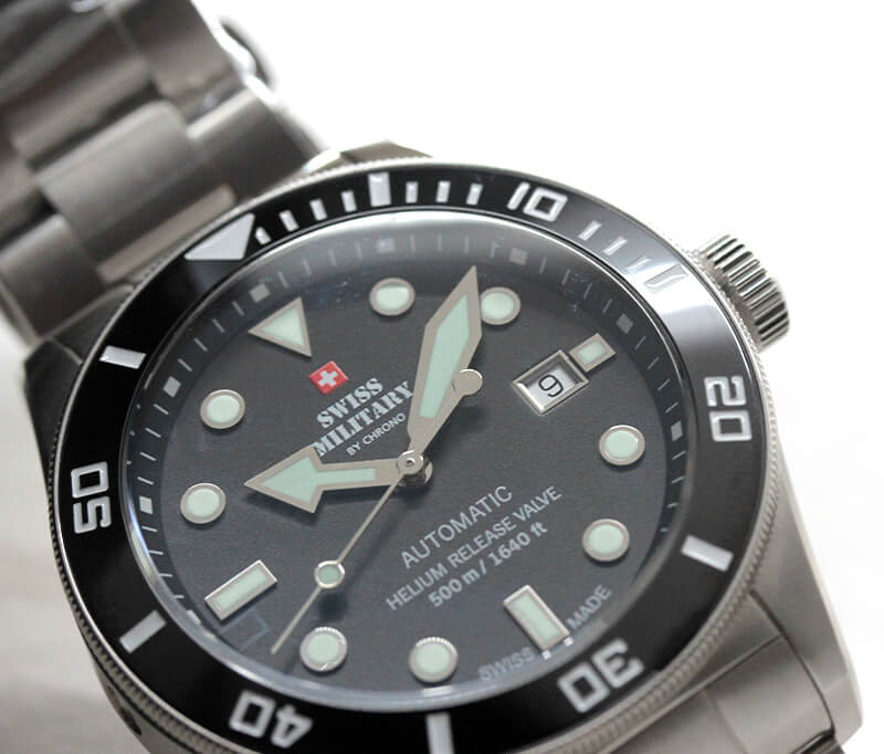 ߥ꥿꡼  / SWISS MILITARY BY CHRONO / 500m Сå ư ӻ / SMA34075.01