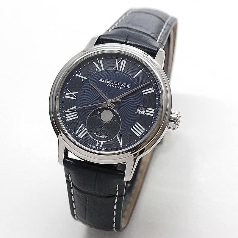 レイモンドウィル RAYMOND WEIL 2239M-ST-00659 マエストロ ムーンフェイズ 自動巻き メンズ 美品 箱・保証書付き_773708