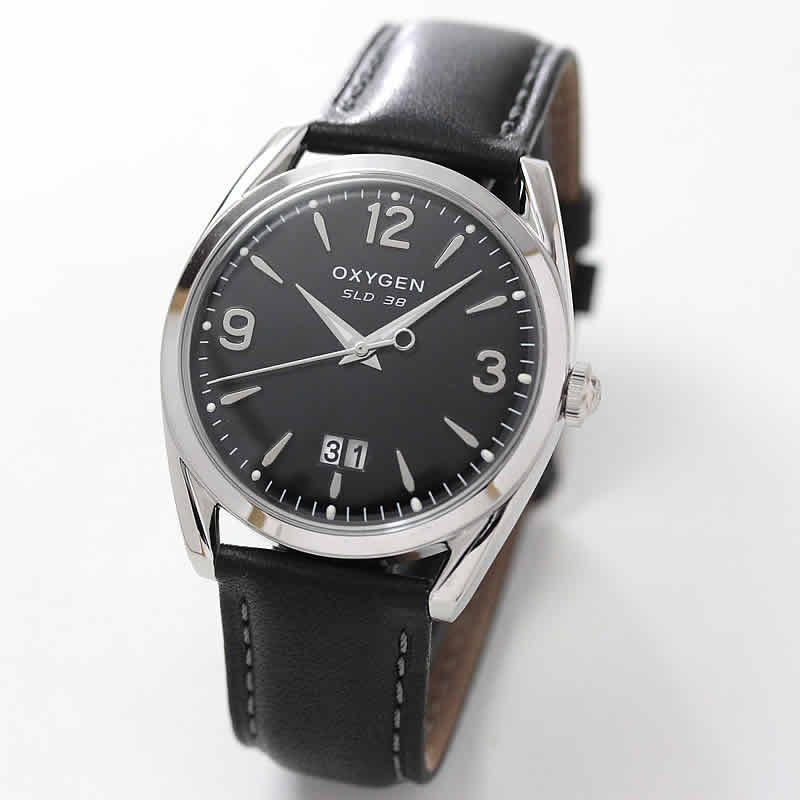 オキシゲン(OXYGEN) スポーツレジェンド38 L-S-WIL-38 メンズ 腕時計 ブラック