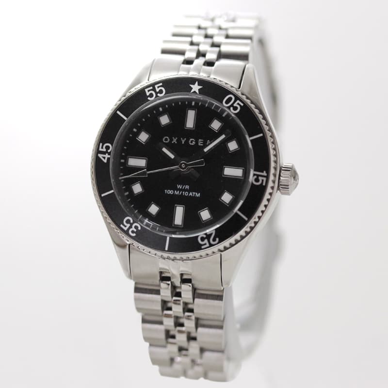 オキシゲン(OXYGEN) LEGEND Diver Mini L-DM-OTA-26 女性用 ブラックカラー腕時計