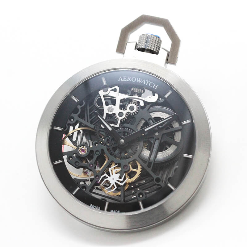 アエロ（AERO)　Cobweb 50829AA02 SQ スケルトン　懐中時計