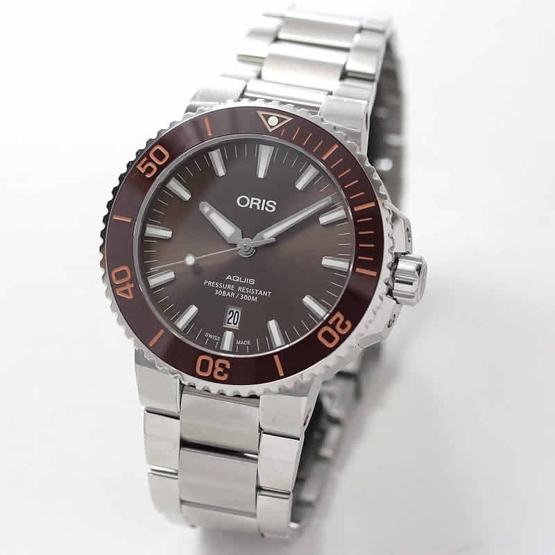 オリス/Oris/ダイビング/AQUIS(アクイス) デイト/ブラウン/メタル オリス/Oris/ダイビング/AQUIS(アクイス) デイト/ブラウン/メタル