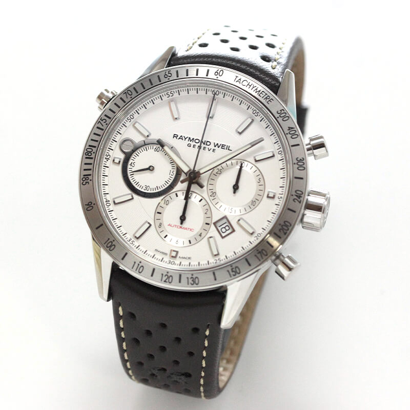 レイモンドウェイル フリーランサー（FREELANCER)クロノグラフ 7740-STC-30001 ホワイト 腕時計