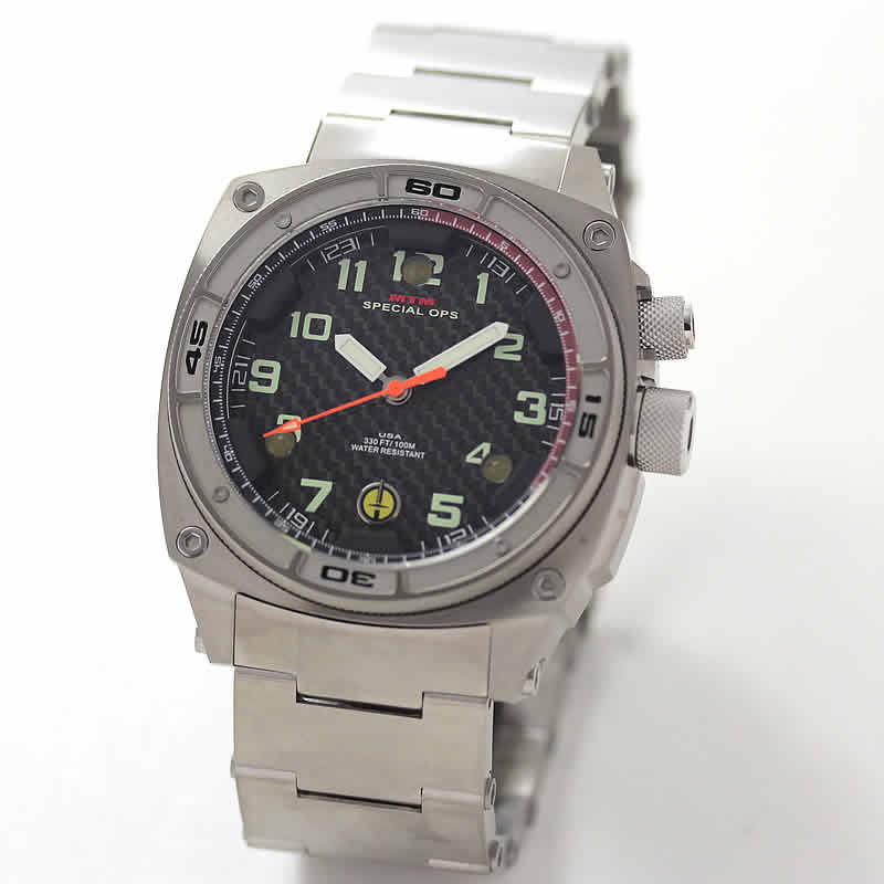 MTM スペシャルOPS ファルコン シルバー FAL-TSL-BKCB-MBTI チタニウム腕時計