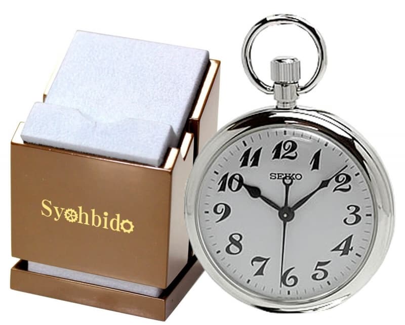 セイコー(SEIKO)鉄道時計 SVBR003と正美堂オリジナル懐中時計専用スタンドのセット /懐中時計